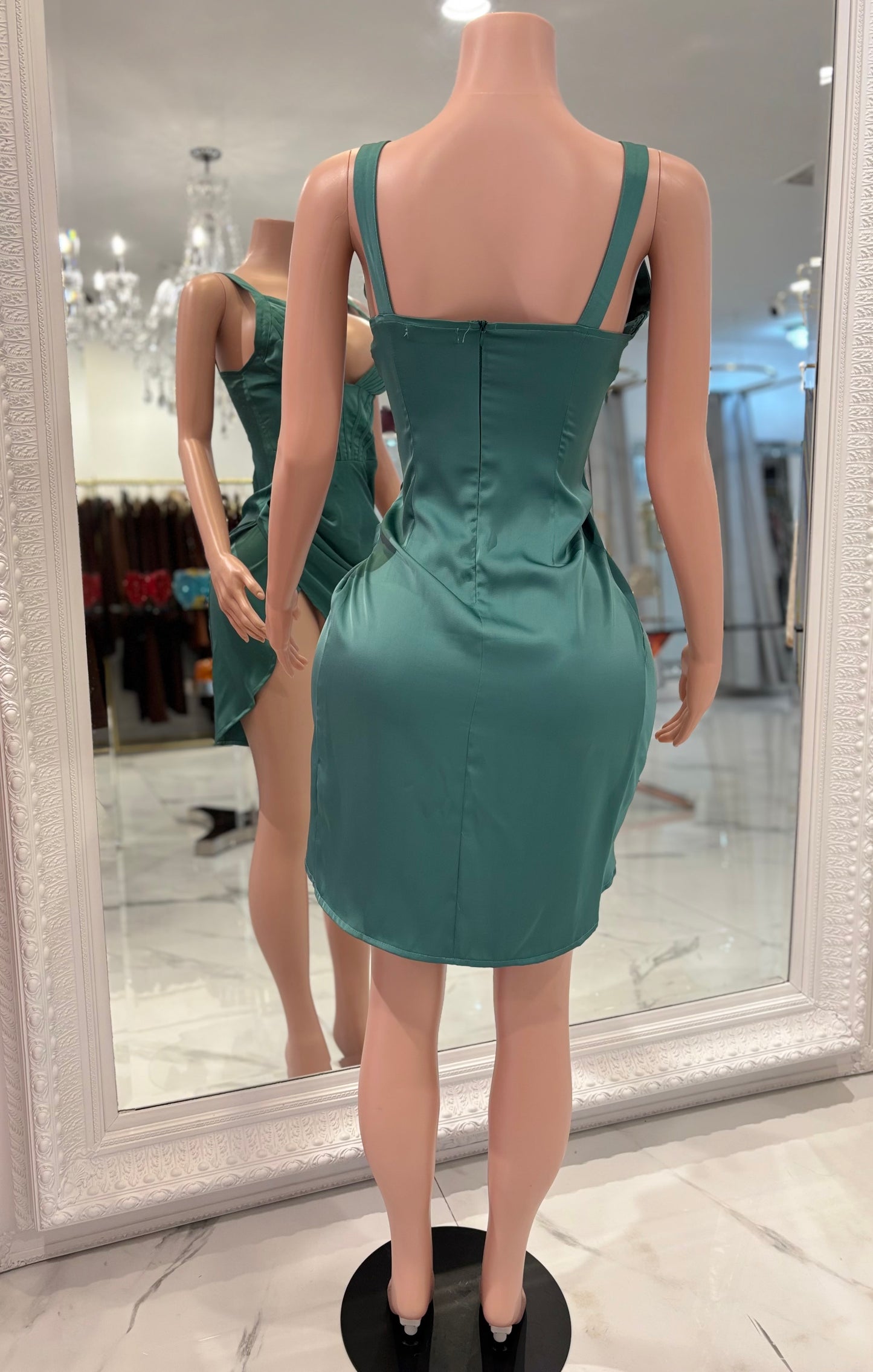 You Want it All Mini Dress Green