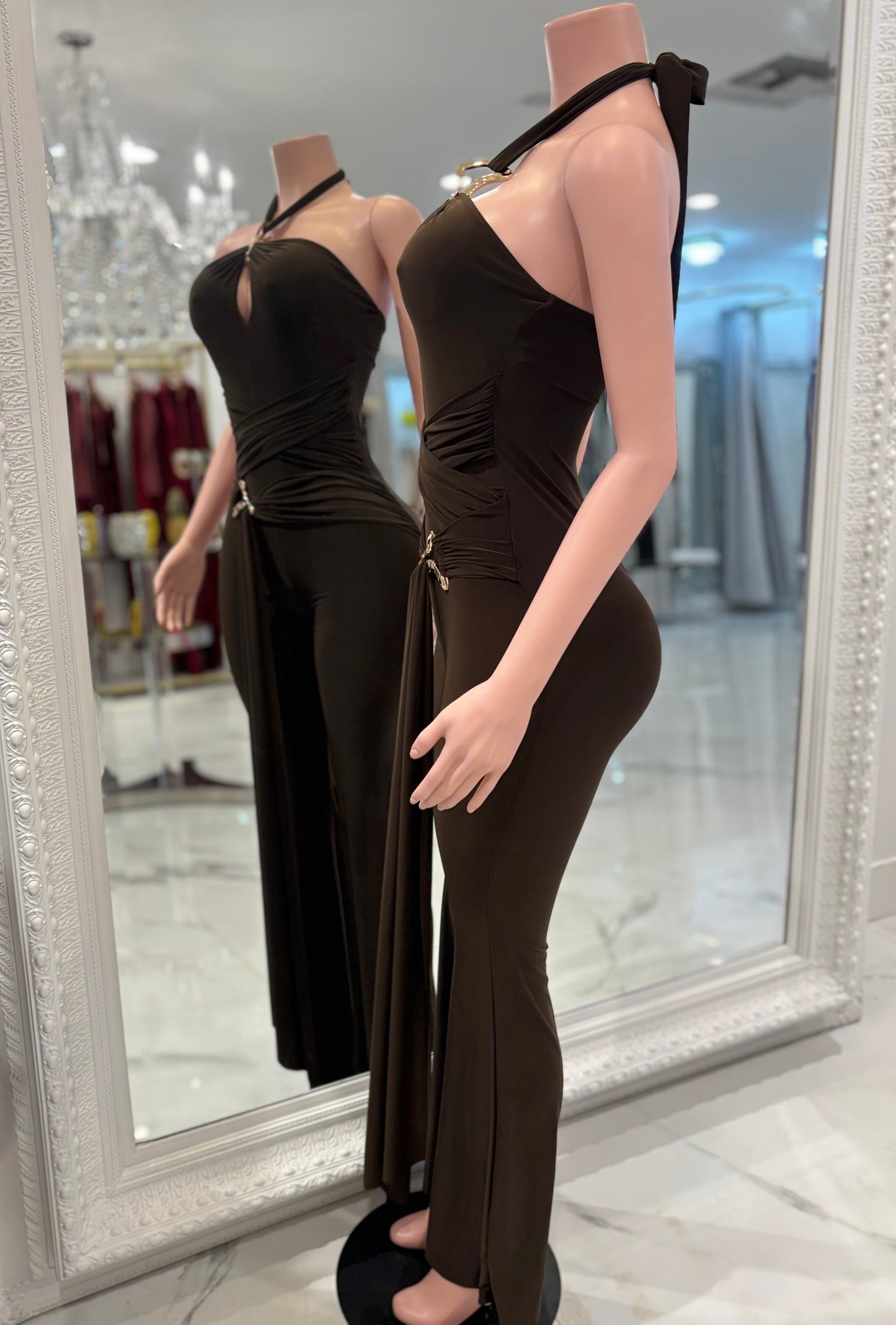 It’s All Just an Act Jumpsuits Brown