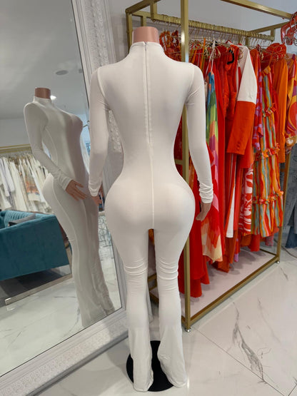 Night To Remember Jumpsuit White