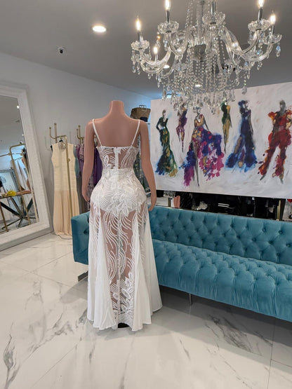 Opal Dream Lace Maxi Dress White
