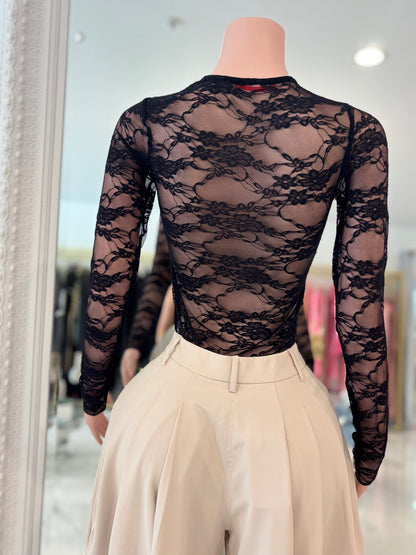 Take a Peek Top Black