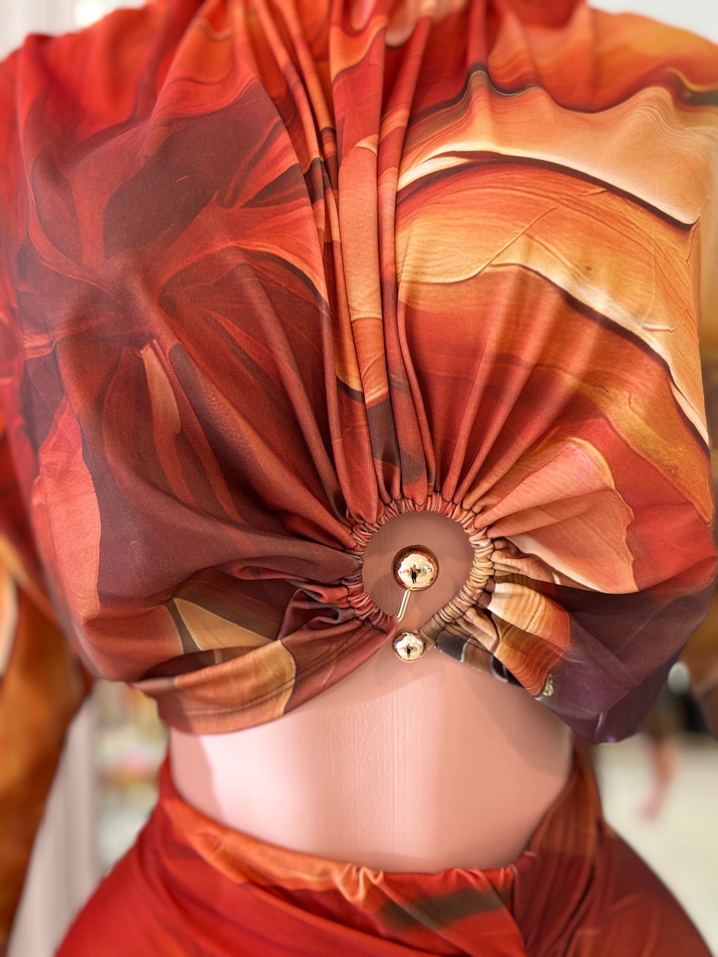 Desert Whirl Skirt Set Orange