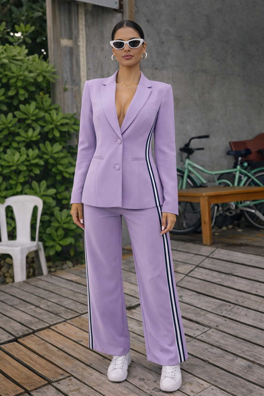 Just Doing What I Do Best Pant Set Purple