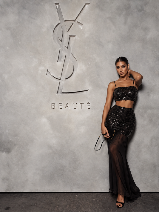 Glamour Skirt Set Black