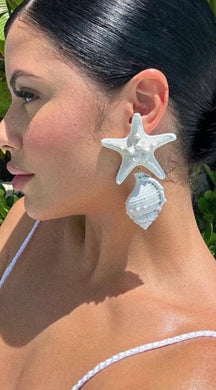 Icon Of The Sea Earrings White