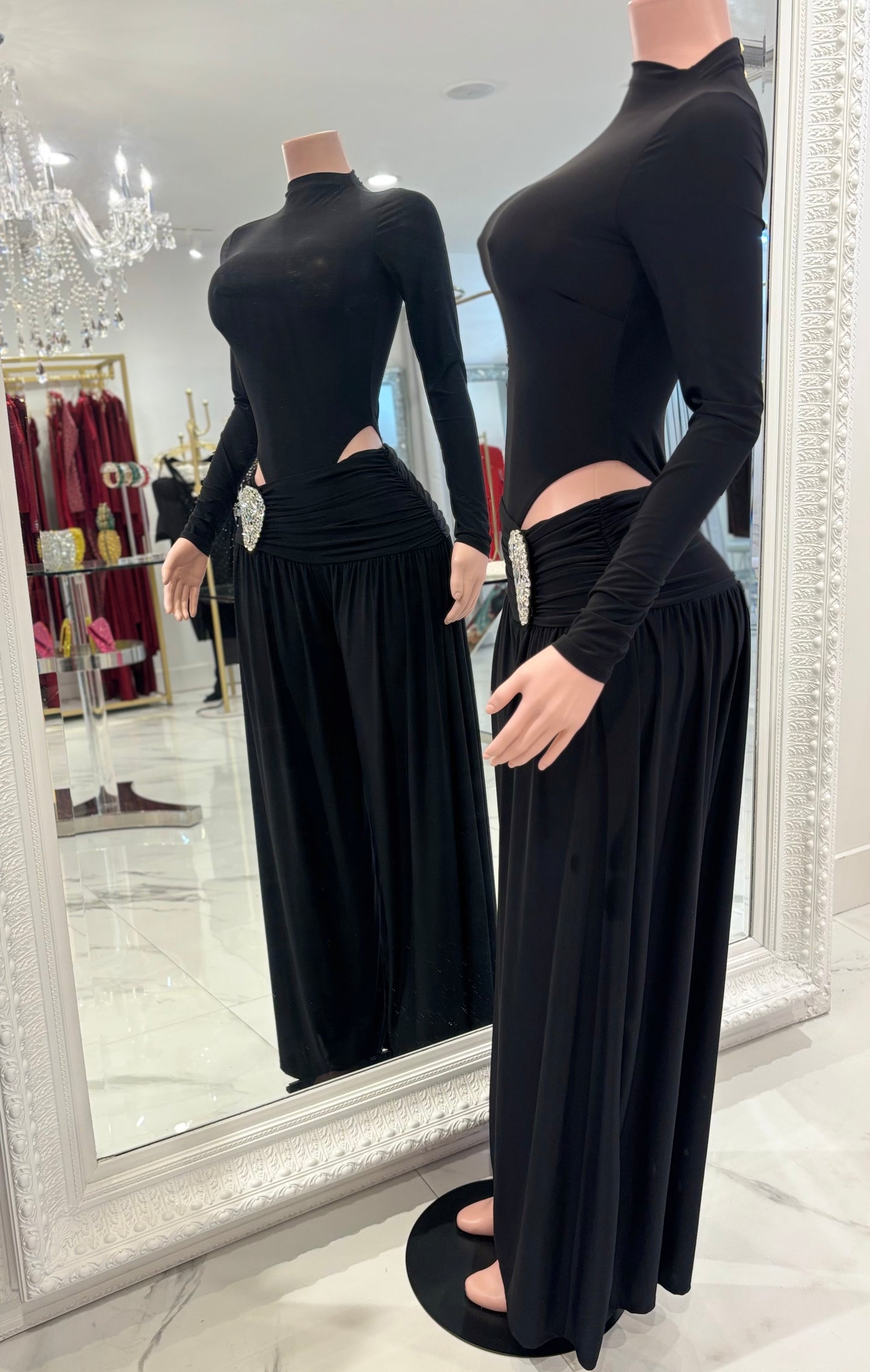 Cocoa Chic Pants Set Black