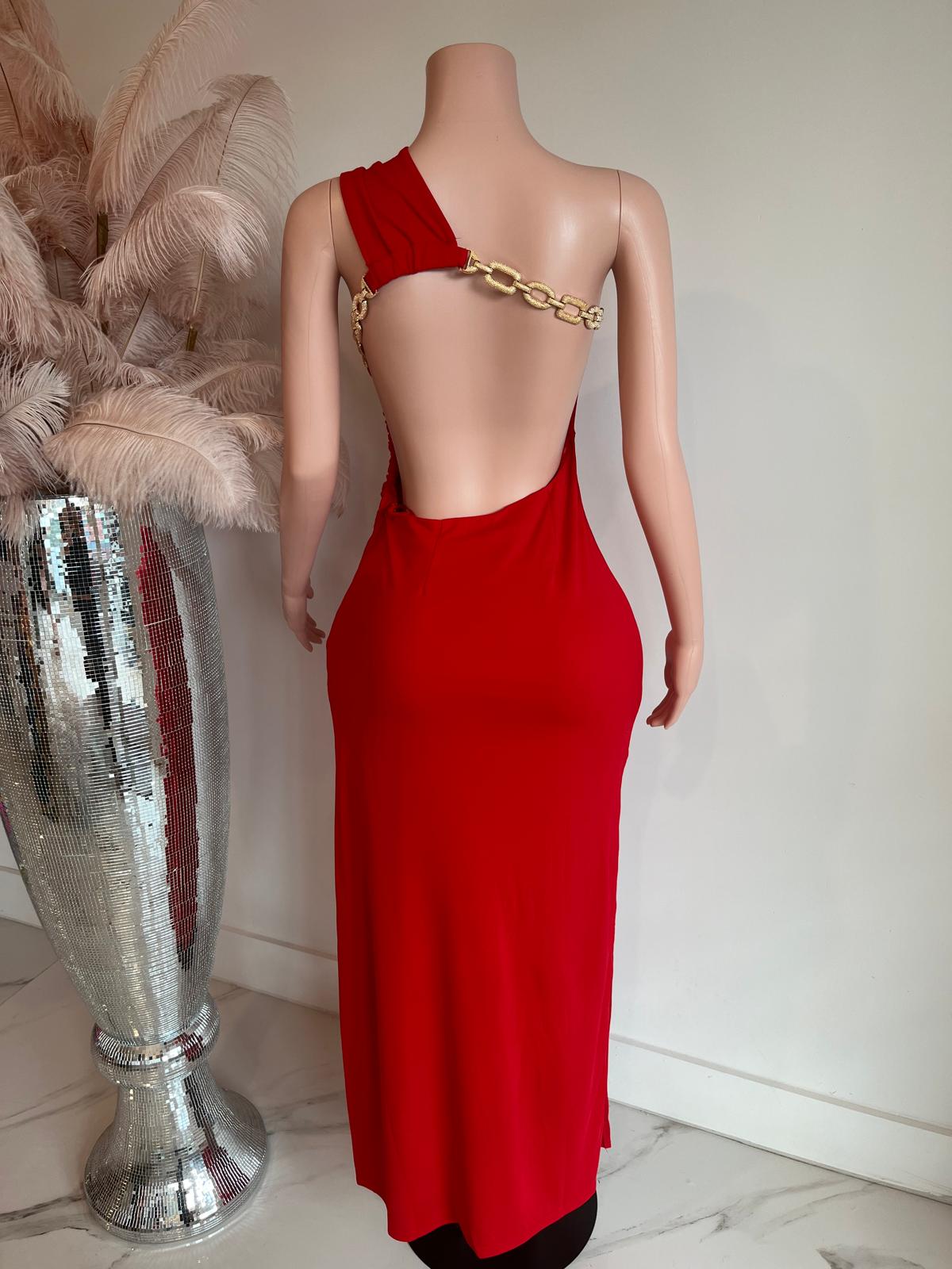 Elegance Maxi Dress Red