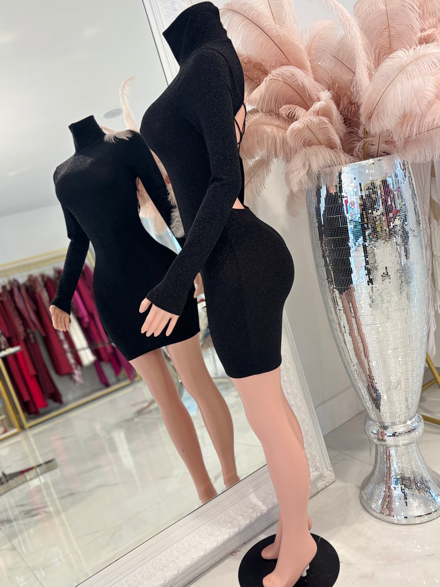 Don't You Need Me Mini Dress Black