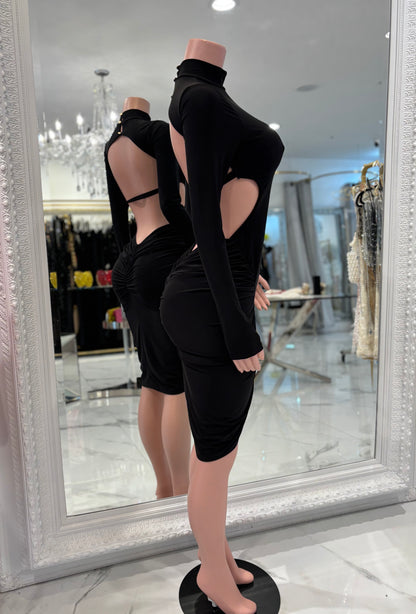 I Need You Midi Dress Black