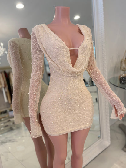 A New Look is Always Needed Mini Dress Nude