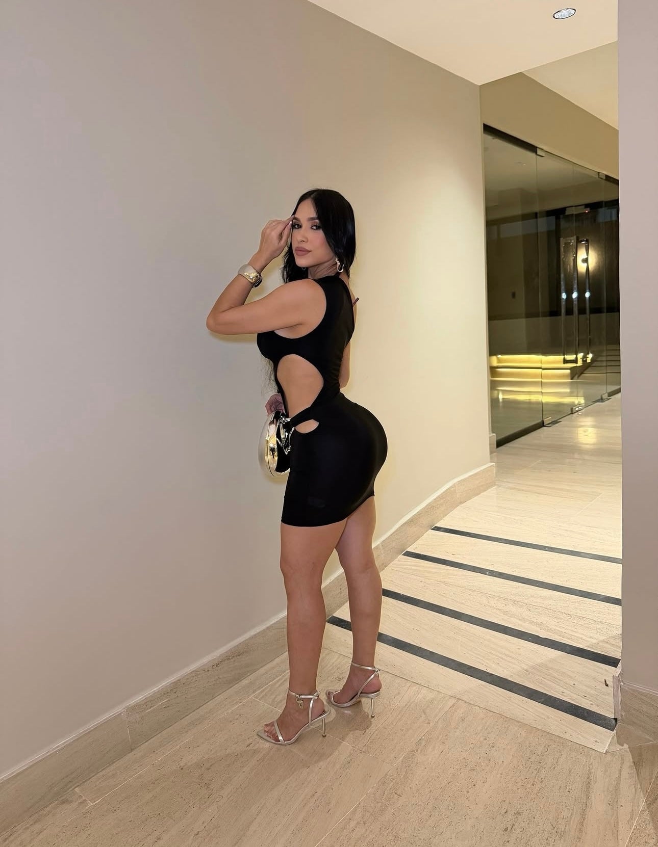 Caught Her Eye Mini Dress Black