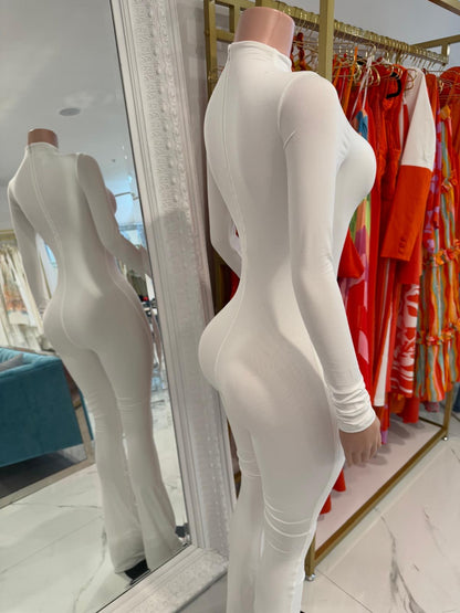 Night To Remember Jumpsuit White