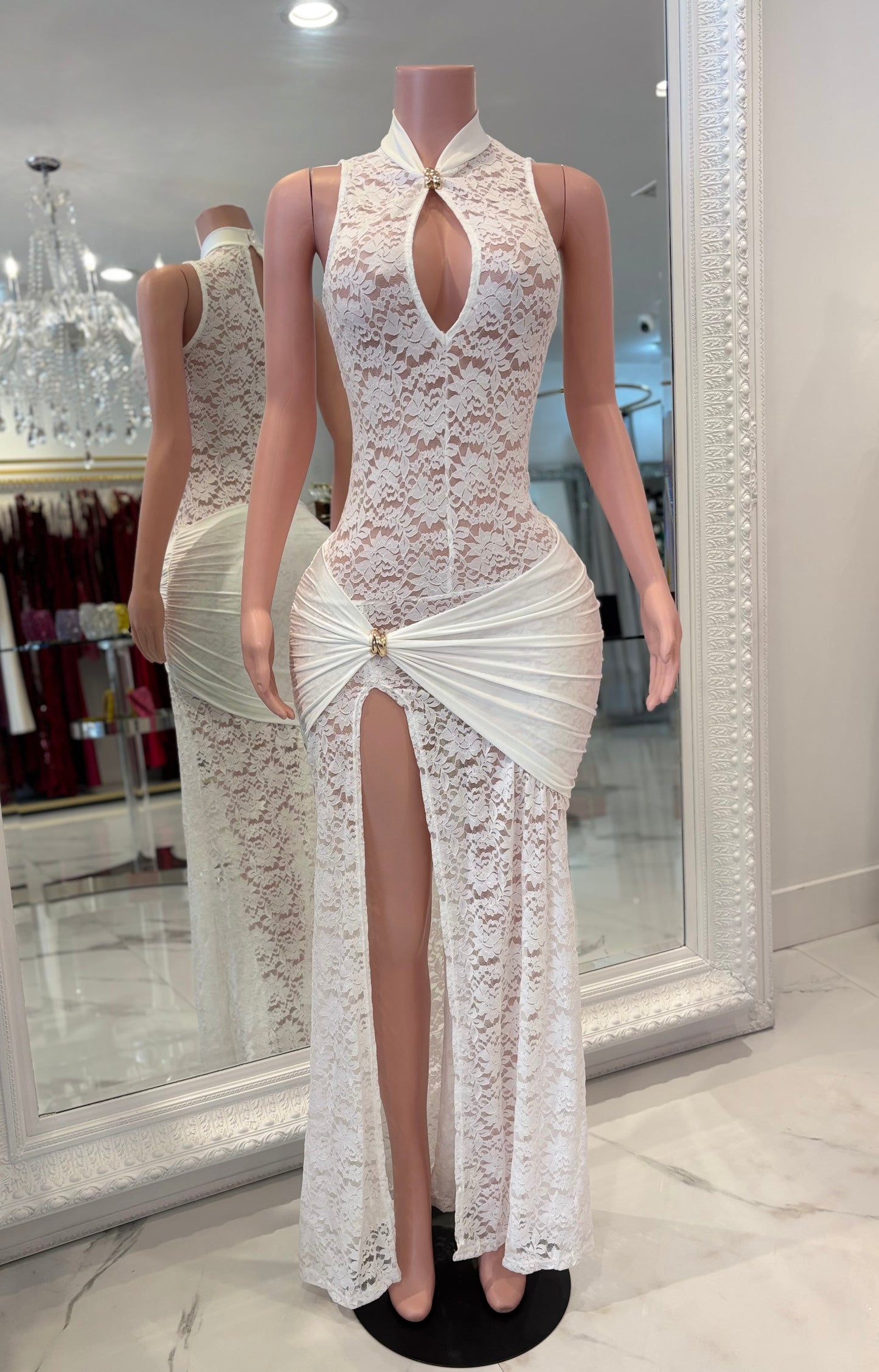 Do I Mesmerize You Maxi Dress White