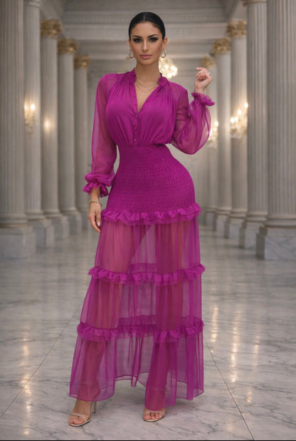 Glamour Maxi Dress Purple