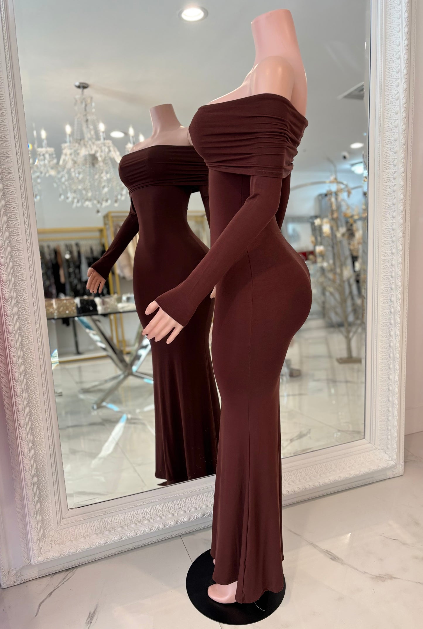 Casual Chic Maxi Dress Brown