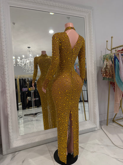 Glamour Maxi Dress Amarrillo