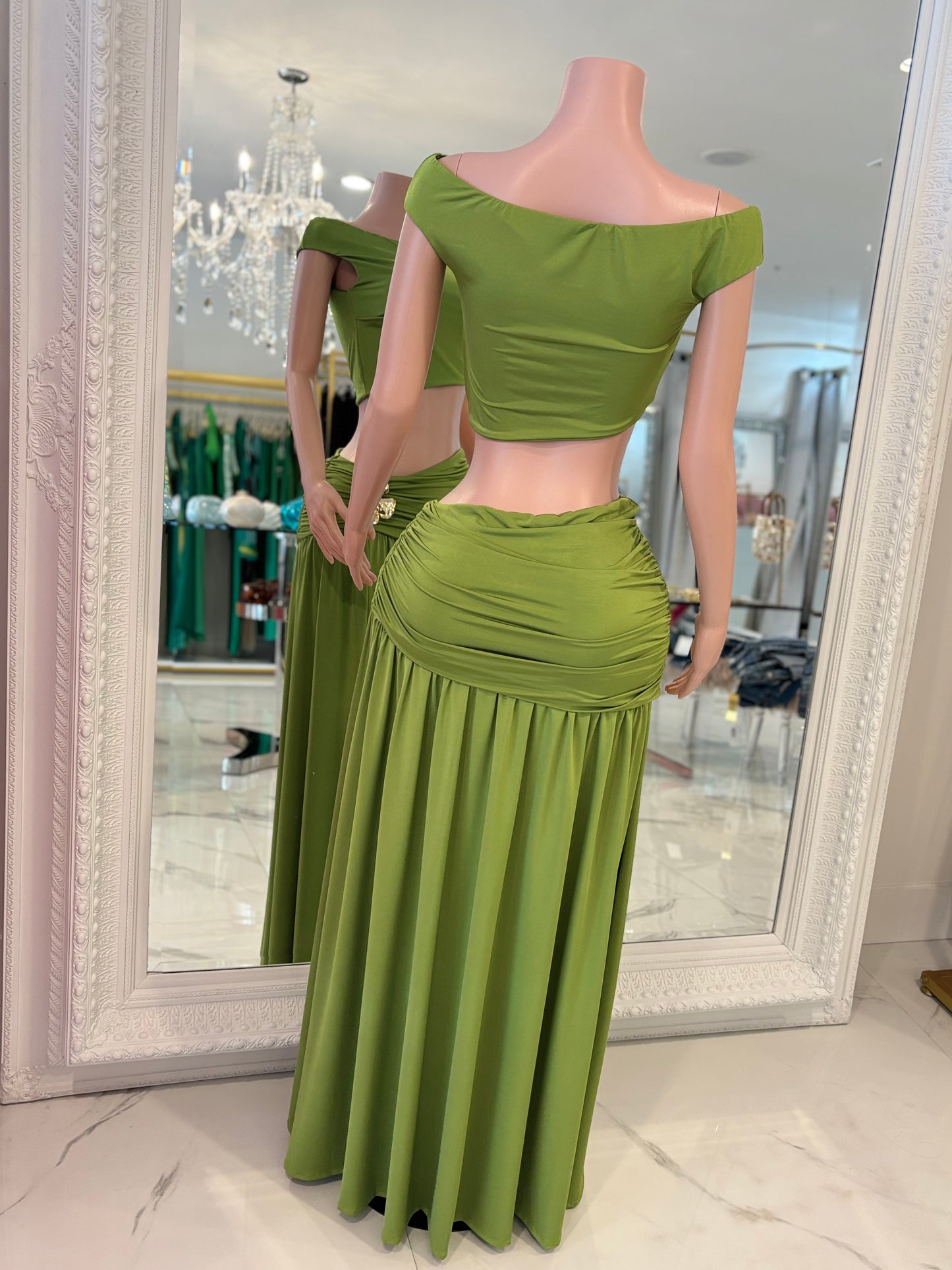 You Deserve Better Skirt Set Green