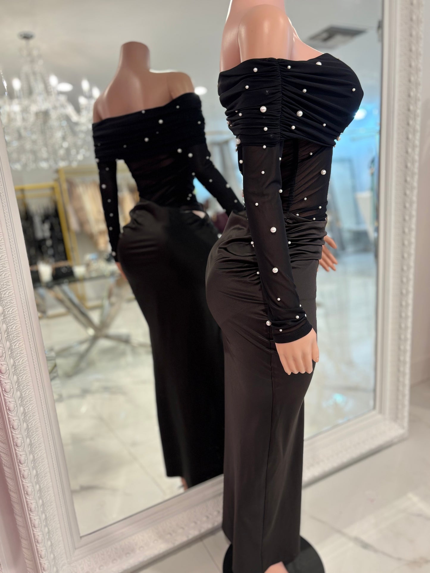 Starry Night Beauty Maxi Dress Black