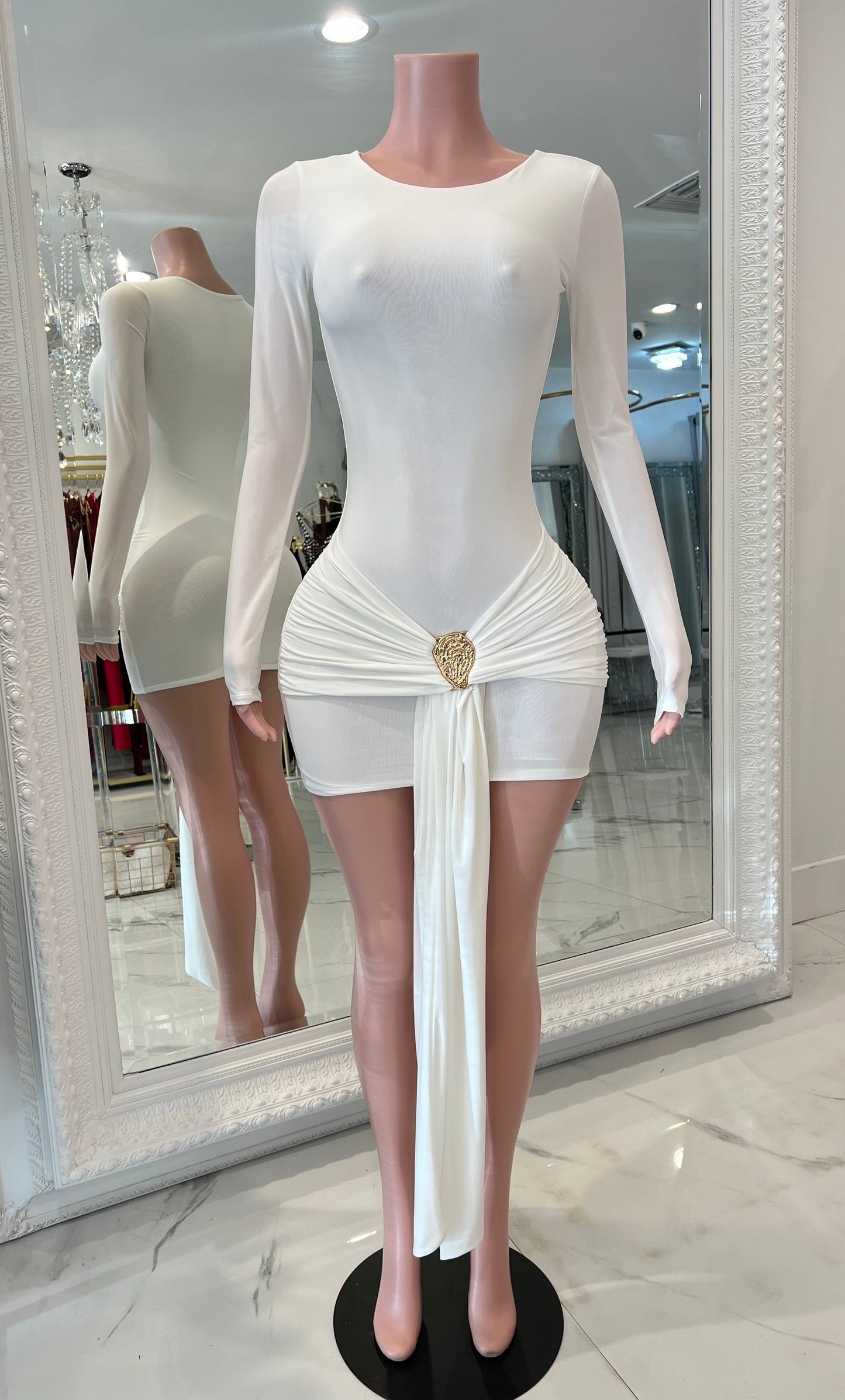 Fable Blossom  Mani Dress White