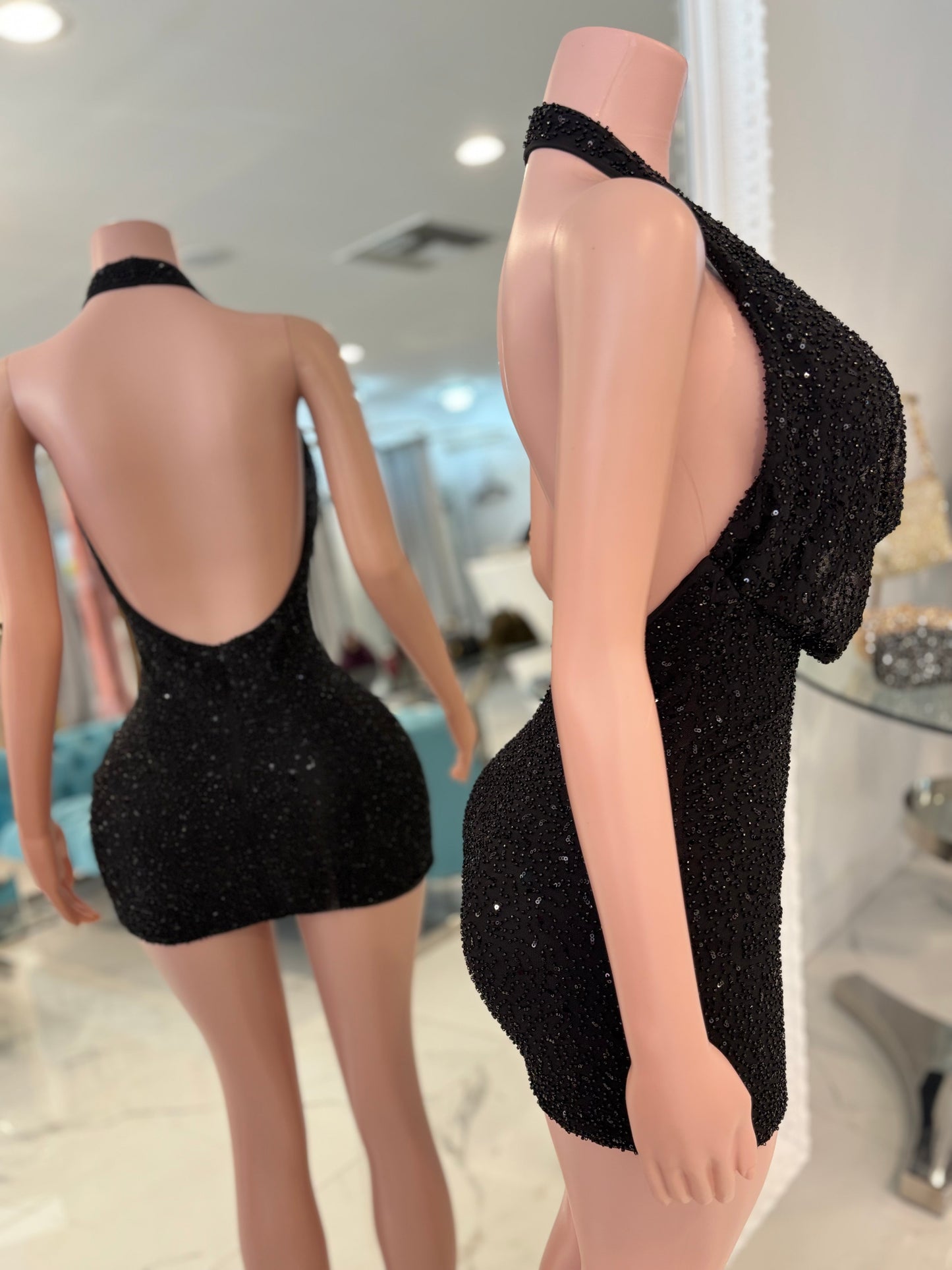 Be My Darling Mini Dress Black