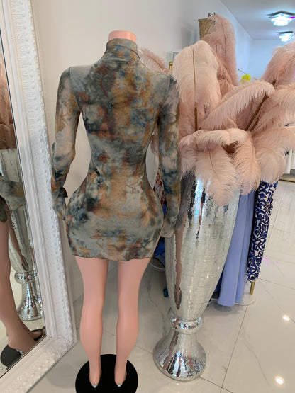 FALL AND FOREVER MESH DRESS