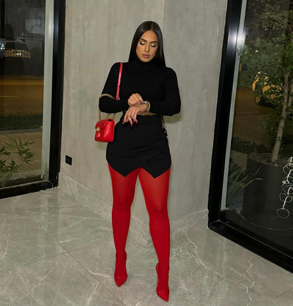 Little Red Beauty Stockings