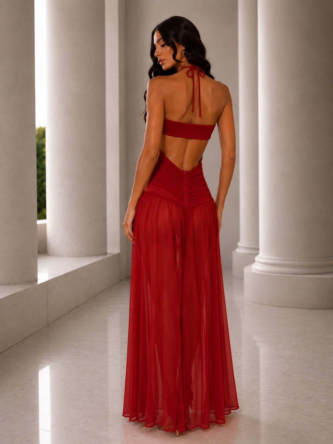 Maday Máxi Dress Red