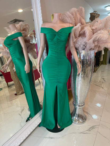 Green Elegant  Maxsi dress
