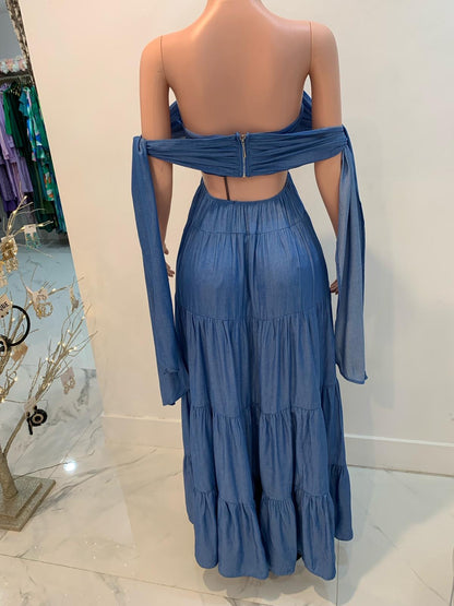 My Illusion Maxi Dress Blue