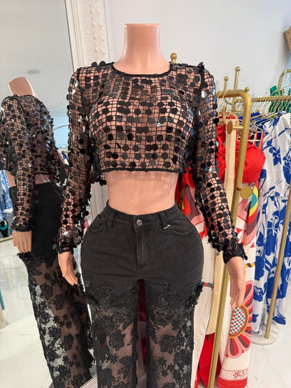 Black fashion Top