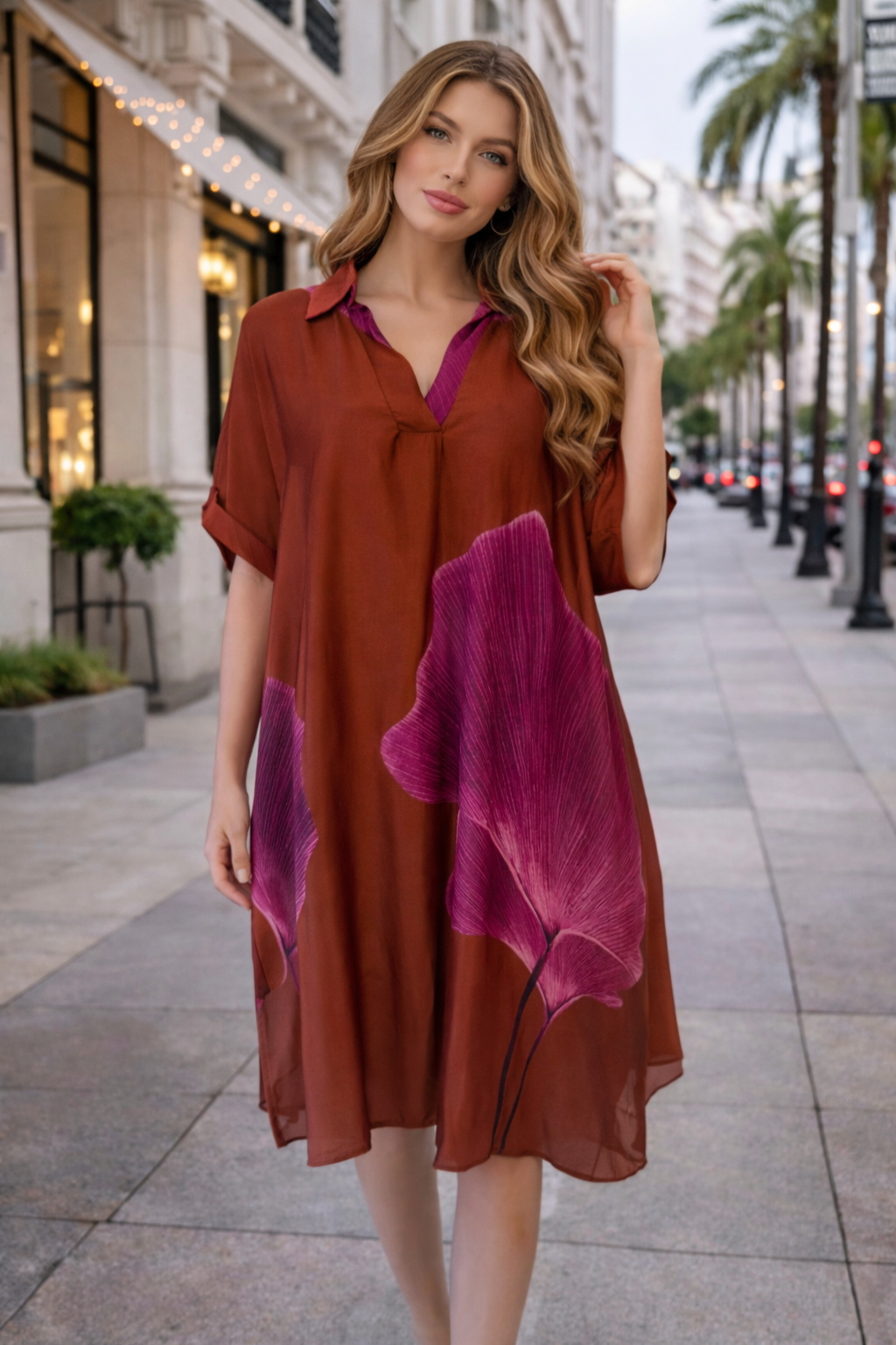 Curvis Midi dress One Sizes
