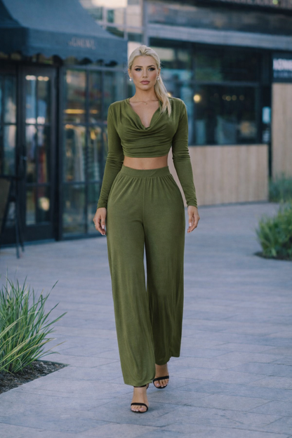 Take Me Into Your Arms Pant Set Olivo
