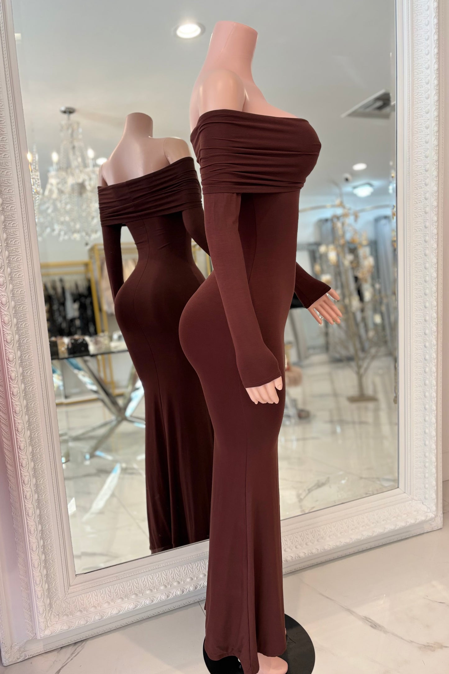 Casual Chic Maxi Dress Brown