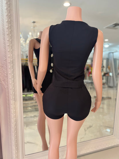 Conjunto Corto Short Set Black