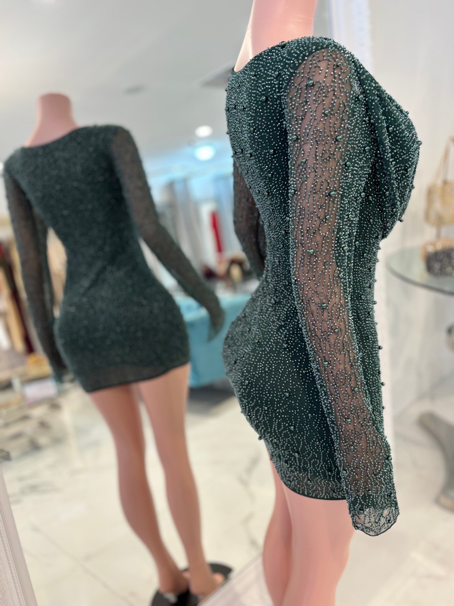 A New Look is Always Needed Mini Dress Green