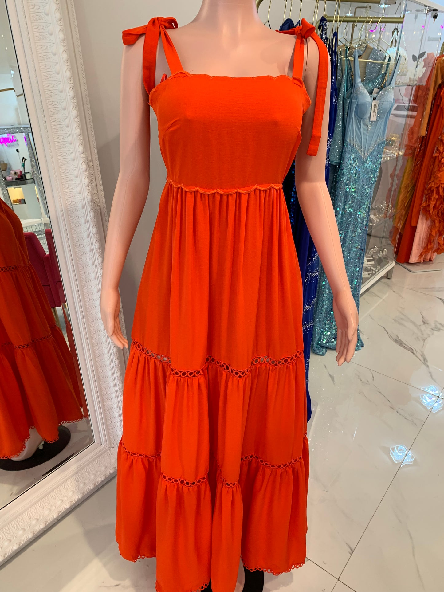 Orange Maxi Dress