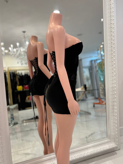 Sweet to the Touch Mini Dress Black