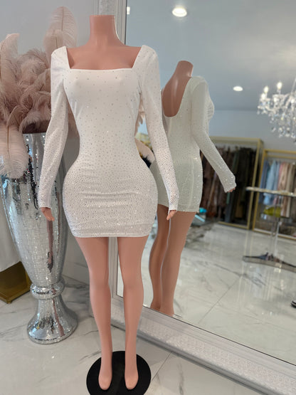 What a Beauty I Am Mini Dress White