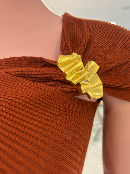 Looking Over Your Shoulder Midi Dress