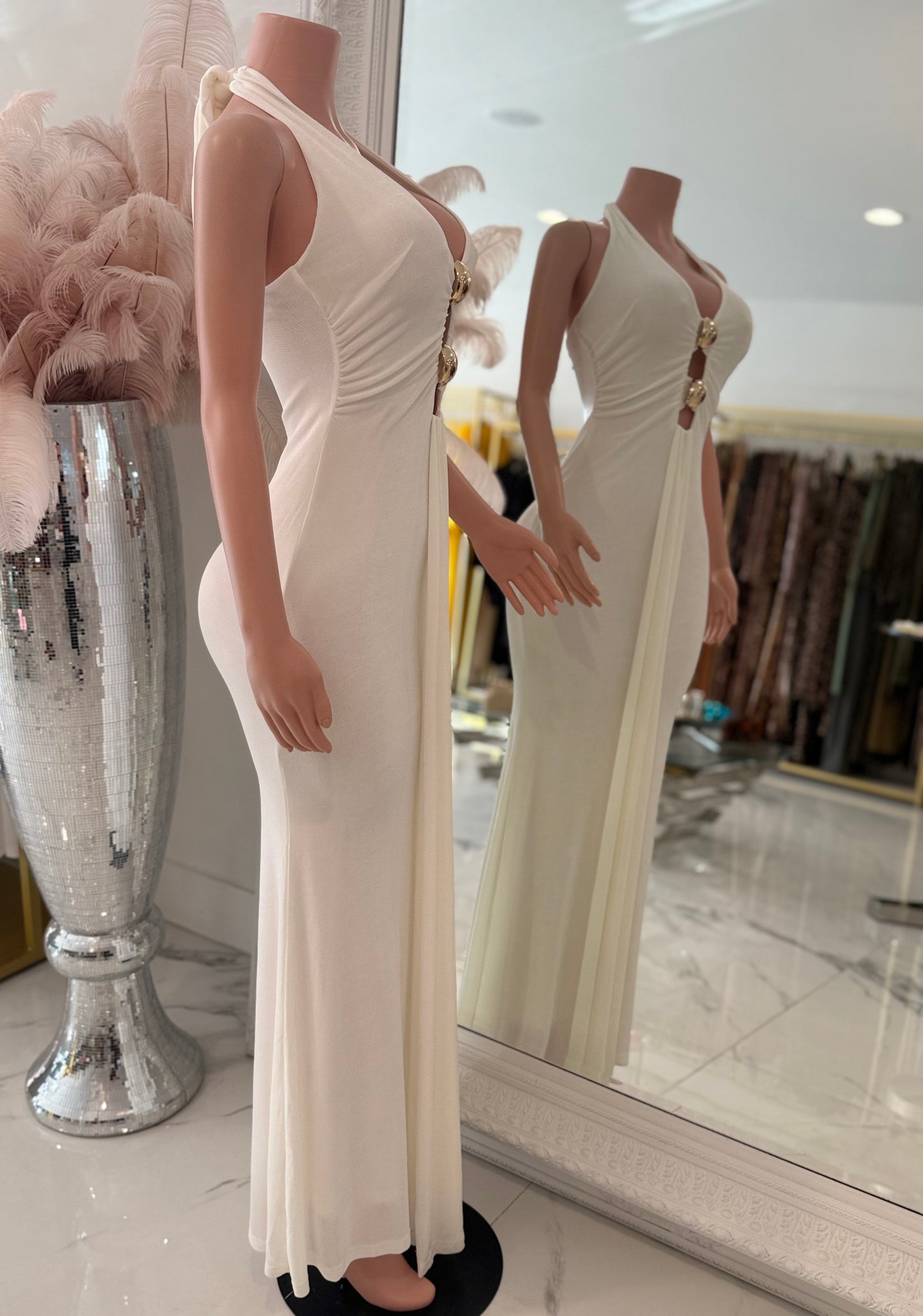 Deadly Love Maxi Dress White