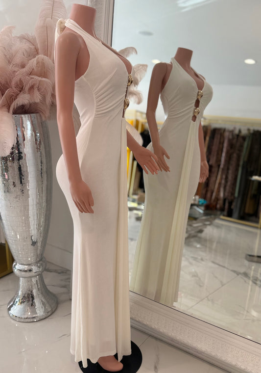 Deadly Love Maxi Dress White