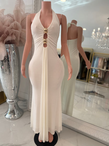 Deadly Love Maxi Dress White