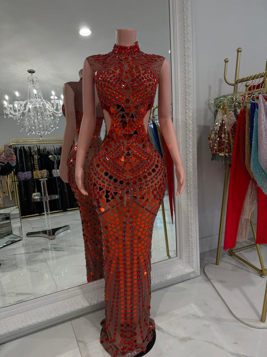 Glamour Maxi Dress Red