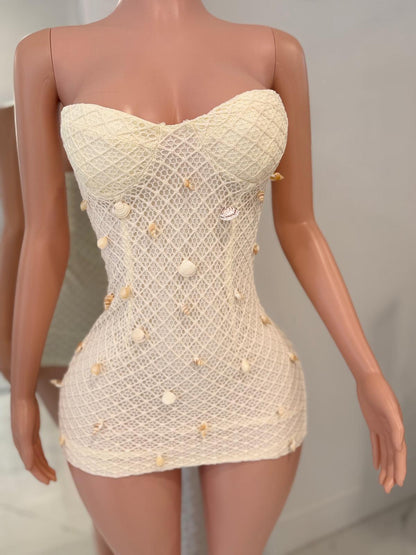 Lisy Mini Dress White