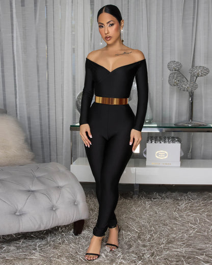 From the Beginning Jumpsuit Black