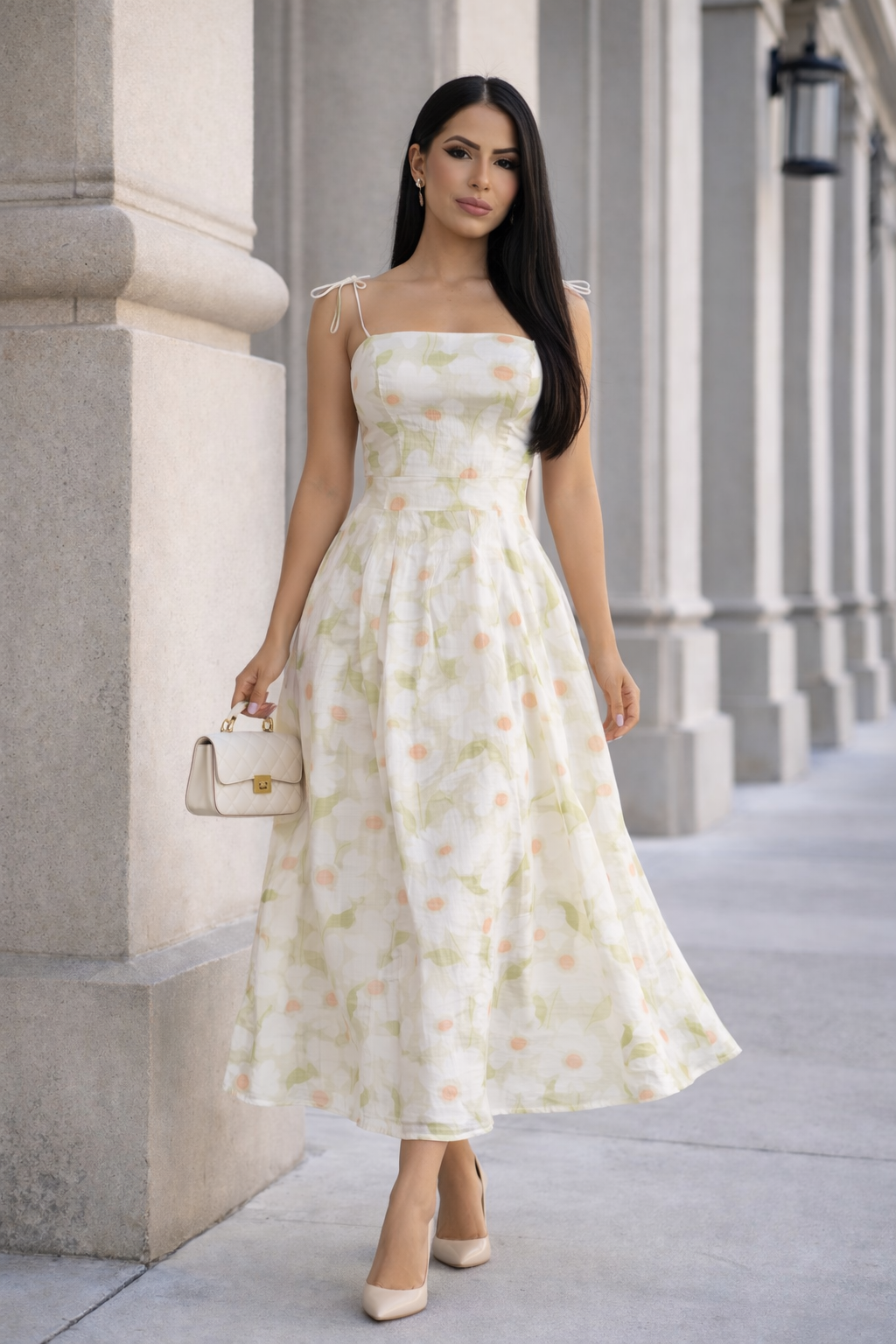 Just the Beginning Maxi Dress White