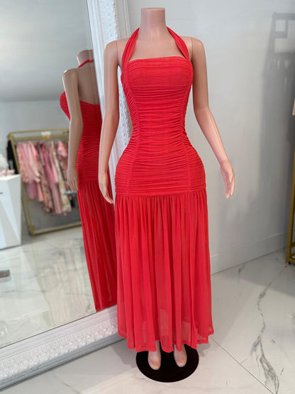 Pretty Girl Energy Mesh Maxi Dress