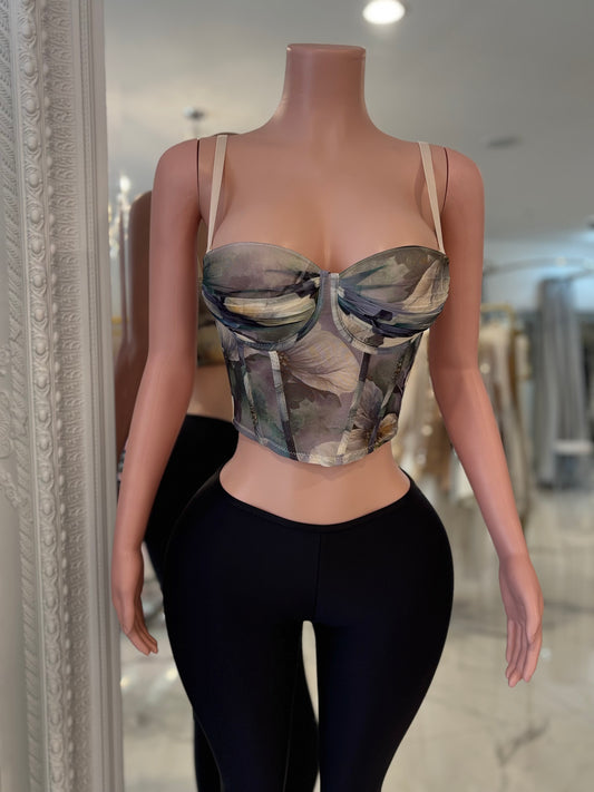 Floral Corset Top