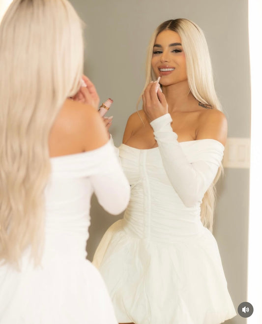 White party Mini Dress White