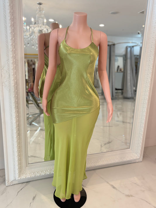 Classic Night Maxi Dress Green